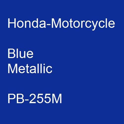 Honda-Motorcycle, Blue Metallic, PB-255M.